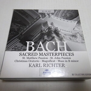 ARCHIV/10CD「バッハ：宗教音楽作品集　SACRED MASTERPIECES」リヒター