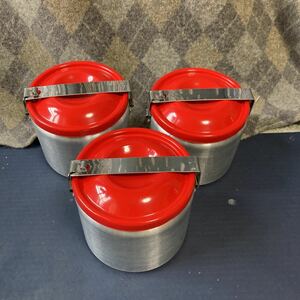 Aluminium Canister アルミキャニスター ラージ キャンプ アウトドア クッカー 蓋付き 取手付き 直火 持ち運び Mardouro マルドウロ