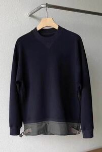 Sacai Nylon Twill Sponge Sweat Crew Sweat 【Size3】スウェット スポンジ クルーネック MA-1 ドッキング コート サカイ