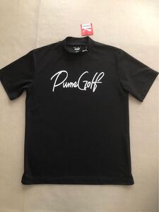 送料無料◆サンプル品◆PUMA GOLF ストレッチ カノコ PGロゴ モックネック◆(L)◆627609-01◆プーマ ゴルフ・半袖シャツ