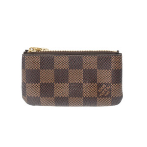 LOUIS VUITTON ルイヴィトン ダミエ ポシェットクレ ブラウン N62658 ユニセックス ダミエキャンバス コインケース Aランク 中古 銀蔵