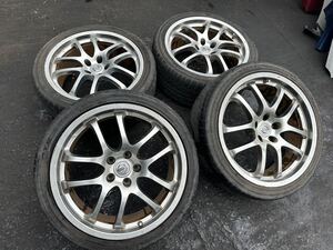 日産 スカイライン CPV35 純正オプション 19インチアルミホイール 19×8/8.5J +30 +33 RAYS