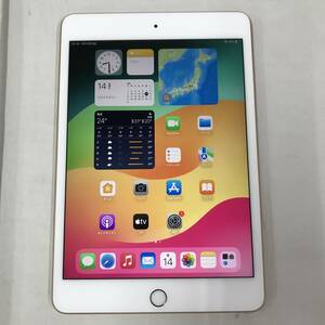 sb3466 送料無料！動作品 au iPad mini 7.9インチ 第5世代 Wi-Fi+Cellular 64GB MUX72J/A ゴールド 本体のみ 判定：◯