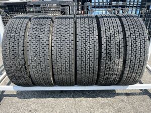 TBLT249 中古 225/80R17.5 123/122 YOKOHAMA ZEN903zw ヨコハマ ゼン 冬タイヤ スタッドレス 4トン 中型 LT ライトトラック用 ６本セット