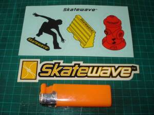 レア！Skatewaveスケートウェーブのステッカー２枚セット②！