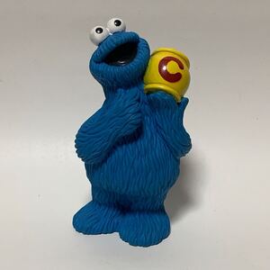 【Vintage】PLAYSKOOL セサミストリート スクイーズ クッキー モンスター セサミ フィギュア ソフビ 人形 Sesame Street Squeeze Toy 90