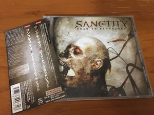 SANCTITY [サンクティティ] 2007年 『ROAD TO BLOODSHED』 日本盤帯付きCD スラッシュメタル