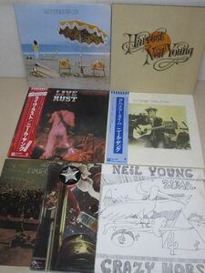 LP・ニールヤング 7セット・輸入盤3枚、帯付2枚・ライヴラスト、TIME FADES AWAYなど・Neil Young/07-70