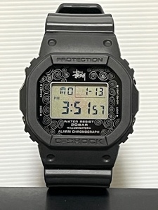 CASIO G-SHOCK DW-5000ST STUSSY ステューシー　スクリューバック　ブラック