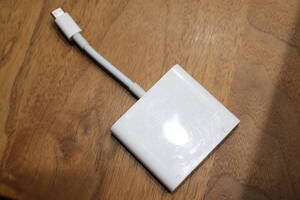 [中古動作品] Apple純正 USB-C Digital AV Multiport Adapter A2119 MUF82ZA/A デジタル AV マルチアダプタ R