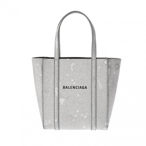 BALENCIAGA バレンシアガ エブリデイ XXS 2WAY メタリックシルバー 551815 レディース レザー ハンドバッグ Bランク 中古 銀蔵