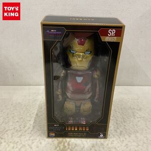 1円〜 未開封 Happyくじ MARVEL Infinity SAGA IRON MAN SP賞 BE@RBRICK ベアブリック 400% アイアンマン マーク85 バトルダメージVer.