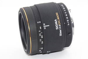 【外観特上級】SIGMA シグマ MACRO 50mm F2.8 EX DG キヤノン用　#a13004