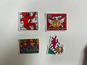 キースヘリング Keith Haring ステッカー 4枚 ポップアート　セット pop art new york NY 90s a