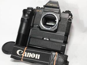 ★極上美品/動作確認済み★ Canon キャノン New F-1 AEファインダーFN + AE モータードライブFN 名機New F-1の綺麗な逸品！#2751