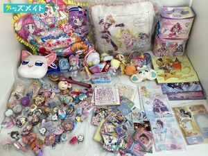 14 【同梱不可/現状】 女児向け プリキュア 等 各種 グッズ まとめ売り ｜ バッジ・キーホルダー アクリルスタンド クッション 他