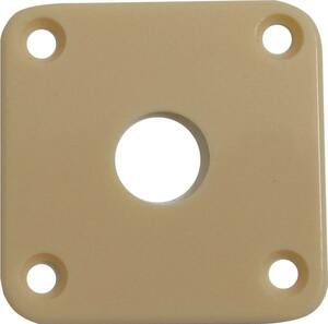 ジャックプレート Jack Plate - Fits Les Paul, Plastic, Cream [送料170円から 同梱可]