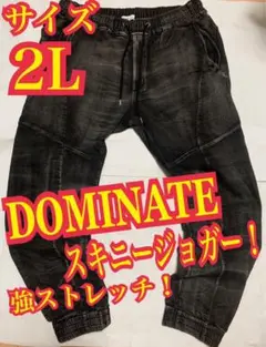 DOMINATE ドミネイト　スキニーデニム　ストレッチ　ジョガー　2L