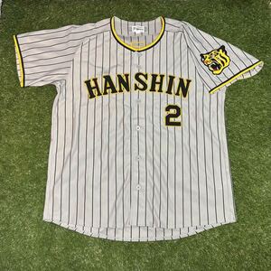 梅野隆太郎 阪神タイガース レプリカユニフォーム ビジター O サイズ