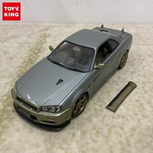 1円〜 ジャンク 箱無 オートアート 1/18 日産 スカイライン R34 GT-R