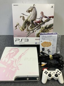 P413-I67-80 SONY ソニー PlayStation3 PS3 CECH-2000B FFXIII ライトニングエディション 本体 通電確認済み コントローラー セット 箱付き