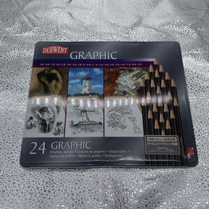 ●DERWENT●【新品未使用】グラフィック鉛筆/24本セット/９H～９B/絵画/スケッチ/デッサン/ダーウェント