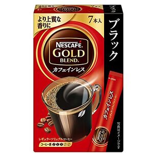 ネスカフェ ゴールドブレンド カフェインレス スティック ブラック 7本入×6箱