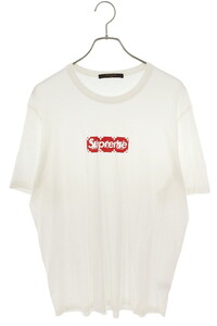 シュプリーム ルイヴィトン 17AW LV Box Logo Tee サイズ:XL モノグラムボックスロゴTシャツ 中古 SB01