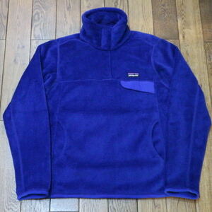 美品 patagonia Re-Tool Snap-T S ブルー フリース プルオーバー ジャケット リツール スナップT パタゴニア 25442 アウトドア