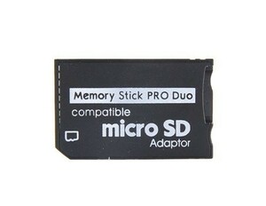 メモリースティック PRO Duo 変換アダプタ 32GB対応 マイクロSD → MemoryStick PRO Duo SDHC/SDXCカード対応！送料無料！