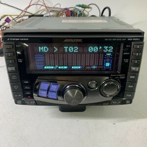 完動品♪ ALPINE アルパイン MDA-W933J カーオーディオ CD MD オーディオプレーヤー 2DIN 社内REF:S240201-174