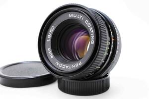 【極美品/整備品/テスト画像有】バブルボケ PENTACON AUTO MC 50mm f1,8 / M42マウント レンズ ドイツ製 ペンタコン