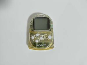 【中古品 動作確認済】SONY プレイステーション PS1 プレステ ポケットステーションSCPH-4000 クリスタル PocketStation