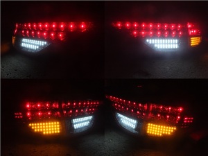 ５０　エスティマ　中期　純正　テール　全点灯化　 W流星リレー　LED　加工品　流れるリレー