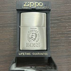 #8070　ZIPPO ジッポ SUNTORY BOSS COFFEE サントリー ボス コーヒー 　未使用保管品　着火未確認