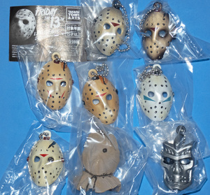 即決 13日の金曜日 ジェイソン マスクコレクション 8種セット レア入り FRIDAY THE13TH フィギュア ガチャ ガチャポン タカラトミー