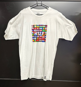 50％OFF！！　HUF 　ハフ　アパレル　TEE　Tシャツ　FLAG BOX　LOGO　TEE　　Lサイズ　WHITE