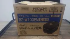 【新品未使用品】HITACHI RZ-W100EM K 炊飯器 漆黒