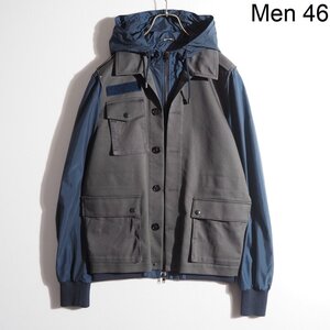 C1171P ▼Maison Martin Margiela メゾンマルタンマルジェラ 10▼14SS ドッキング ミリタリージャケット カーキ ネイビー 46 春～秋 rb mks