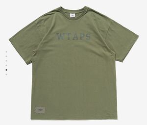 送料無料 オリーブS WTAPS 231ATDT-STM06S COLLEGE SS COTTON Tee Tシャツ