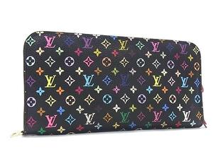 1円 LOUIS VUITTON ルイヴィトン M93754 モノグラムマルチカラー ポルトフォイユ アンソリット 長財布 ノワール ブラック系 FL2537