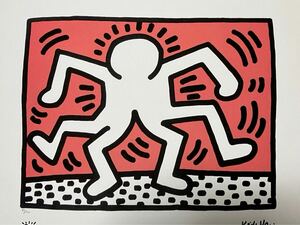 レア！限定150枚 キース・ヘリング リトグラフ 大版70×50cm KEITH HARING 【送料無料】