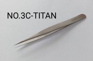 ★送110円~ 未開封 スイス Dumont社 超精密ピンセット チタン NO.3C-TITAN 高精度 鋭い刃先 非磁性 耐腐蝕 デュモン