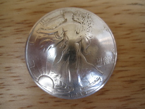 コンチョ　アメリカ５０セントハーフダラー　ウォーキングリバティー銀貨　１９４４年