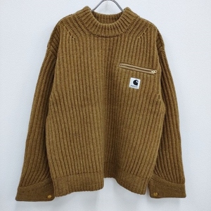 Sacai/Carhartt Carhartt WIP Knit Pullover Detroit 23-03112M 定価93500円 サイズ3 ニット ブラウン サカイ/カーハート 4-0308T F95809