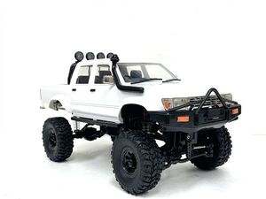 WPL C64-1 2.4GHz 1/16 ハイラックス ダブルキャブ タイプラジコン 4WD 白【完成品・RTR】☆ピックアップトラック ☆クローラーラジコン