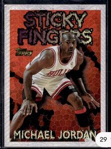 NBA card topps chrome sticky finger Michael Jordan マイケルジョーダン　レア　美品