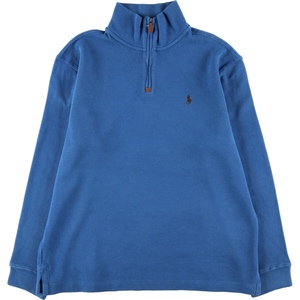 古着 ラルフローレン Ralph Lauren POLO by Ralph Lauren コットンニットハーフジップセーター メンズL /eaa394560