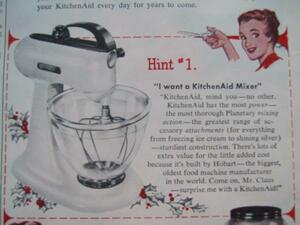 １９４８年発行　キッチンエイド　KitchenAid　ミキサー広告