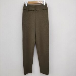 ISSEY MIYAKE 80S 80年代 筆タグ ウール アクリル ナイロン サイズM LE22409 ニット パンツ カーキ イッセイミヤケ 3-1225T 230905